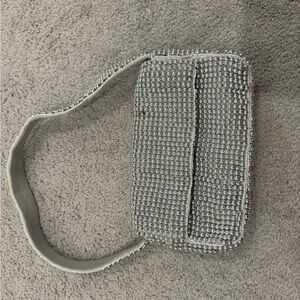 Anthropologie Silver Bag